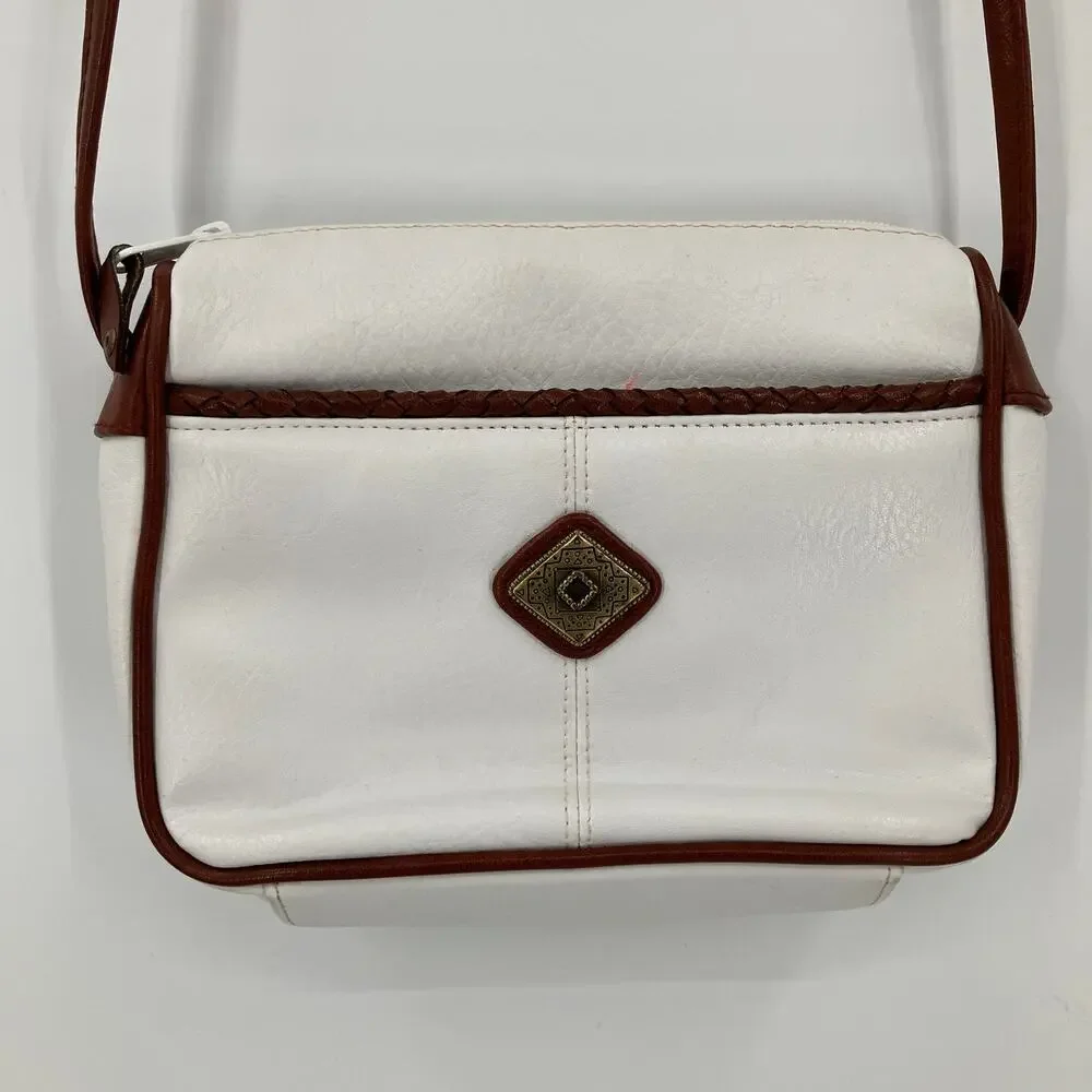 Vintage white brown